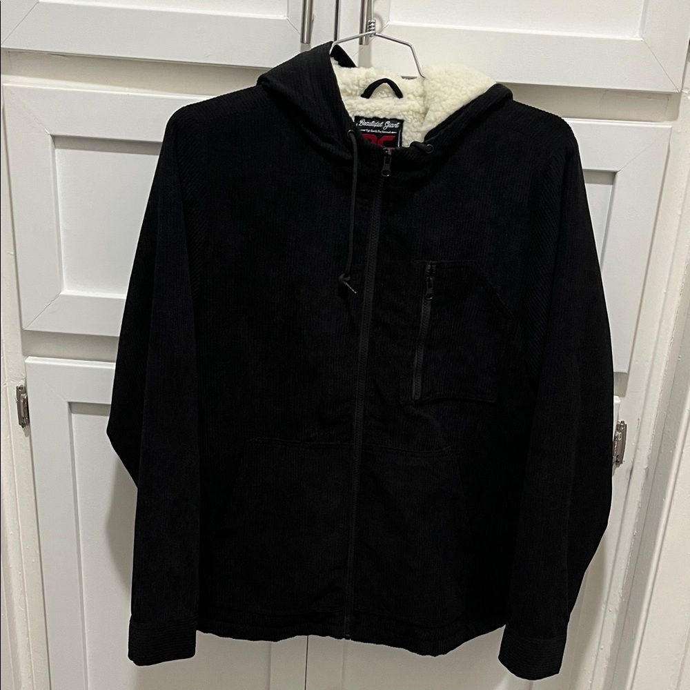 Men's Black Hooded Jacket